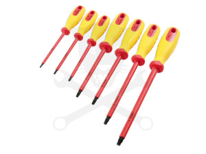 Szigetelt VDE 1000 V-os Torx csavarhúzó klt, 7 db-os T10 - T40