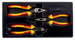 Fogó 1000V szigetelt készlet 3 db-os - Bahco (9897S/3)