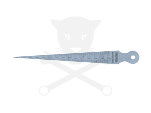 Mérővonalzó, kúpos - acél, merev 1-15 mm Kennedy