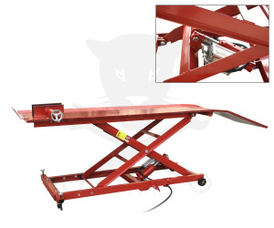 Motorkerékpár szerelő/emelő állvány 450 kg hidro-pneumatikus
