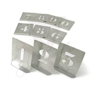 Tábla acél sablon készlet 0-9-ig 70 mm - Kennedy