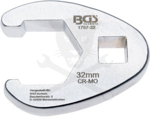 Villáskulcs adapter nyitott 1/2"-os 32 mm "Crowfoot"