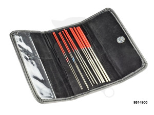 Kábelcsatlakozó gyémánt-tisztító 12 db-os készlet anya sarukhoz - Pichler