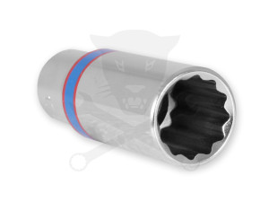 Dugókulcs - crowafej 3/8" 12 lap hosszú 17 mm KingTony