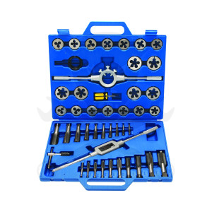 Menetfúró és menetmetsző készlet metrikus M6-M24 normál + finommenet 45 db