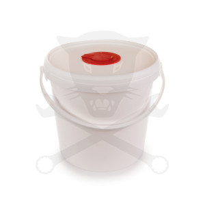 Törlőkendő ipari Leaner 68 gr/m2 szöszmentes 17x36 cm-hez adagoló vödör