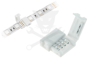 Toldóelem, nyégypólusú, pattintós - RGB LED szalaghoz ELMARK