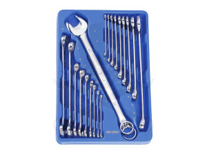 Tálcás Genius csillag-villáskulcs készlet 20 db-os - 1/2