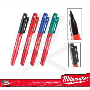 Jelölő filctoll INKZALL Milwaukee 1 mm SZINES 4 db-os klt