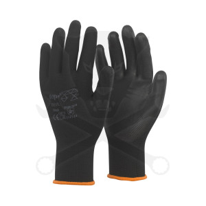 Kesztyű - szerelőkesztyű - fekete XXL-es 11-es