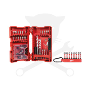 Bitkészlet fúrószárral 55 db-os többfunkciós - Milwaukee