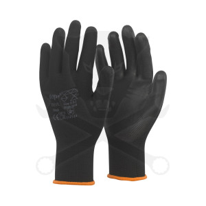 Kesztyű - szerelőkesztyű - fekete M-es 8-as