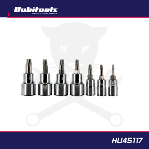 Csavarkiszedő készlet 7 db-os 85%-ig sérült csavarhoz 1/4" Torx T10-T40