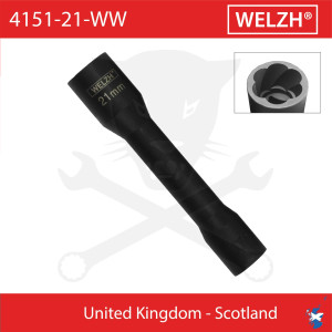 Csavarkiszedő és kerékőr leszedő kulcs 1/2" hosszú 21 mm