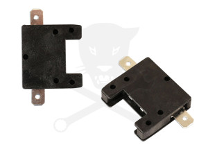 Biztosíték tartó, hagyományos kialakítású, (fekete) 1 db -