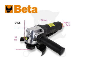 Levegős sarokcsiszoló 125 mm M14 - 10.000 RPM - 0,66 kW - Beta