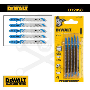 Fűrészlap dekopírfűrészhez, fémre 100 mm 1.2-2.6 T - 5db - DeWalt