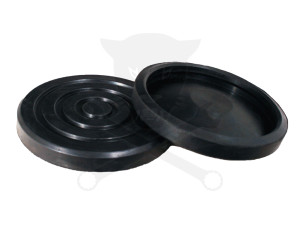 Gumipogácsa krokodil emelőhöz fekete 147/135 x 19 mm - körkörös