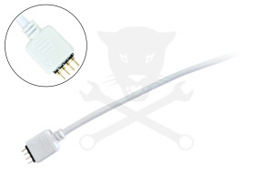 Csatlakozó, 4 rögzítő tüskés, szerelhető - LED szalaghoz ELMARK