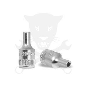 Dugókulcs - crowafej 1/4" 6 lap normál 3 mm Genius