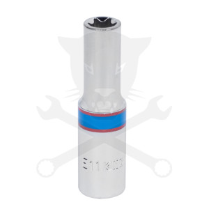 Dugókulcs - crowafej 3/8" belső torx hosszított E11 KingTony