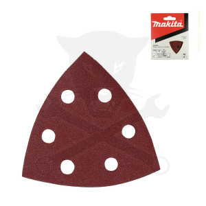 Multigéphez csiszolópapír 93x93 mm K 80 6 lyukú 10 db Long Life- Makita