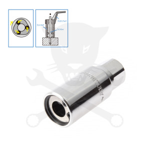 Tőcsavar ki- és behajtó fej M6