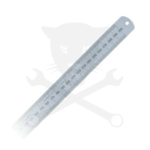 Vonalzó, acél, merev 600 mm x 25 mm metrikus és colos skálázás (KEN-518-3710K)