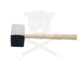 Kalapács gumi 63 mm - 840 g FEKETE-FEHÉR - BGS