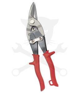 Lemezolló Genius balra vágó - piros