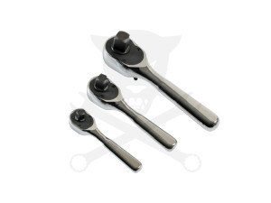 Racsnis hajtószár - marok - 3 db-os készlet108 fogú 1/4"-3/8"-1/2" -AT18