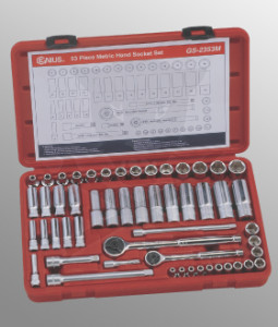 Dugókulcs készlet 1/4" - 3/8" 4-19 mm 53 db-os 6 lapú Genius