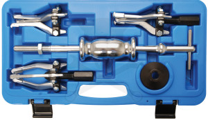 Csapágylehúzó készlet 3 körmös csúszókalapácsos külső-belső 5 db-os