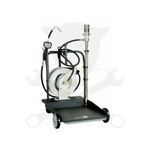 Mobil olajfeltöltő levegős dig. órával kompletten 200 liter+csévélődob