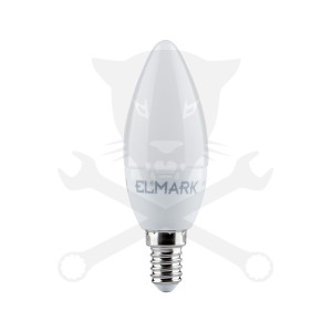 Izzó LED gyertya 8 W hideg fehér, matt 100/37 mm E14 ELMARK
