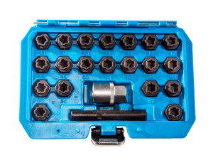 Kerékőr/anyacsavar kulcs készlet BMW-hez 1/2" - 22 db-os