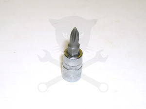 Rátűzőkulcs - crowa+bit 1/4" kereszt PH1