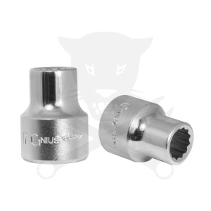 Dugókulcs - crowafej 3/4" 12 szög normál 17 mm Genius