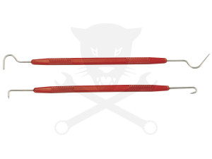 Tömítés kiszedő-kaparó szerelőkampó készlet 2 db-os műanyag nyél Genius