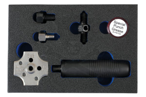 Fékcsőperemező készlet járművön is használható 4,75 mm és 3/16”