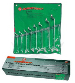 Csillag-csillagkulcs készlet hajlított 8 db-os 6-22 mm - Jonnesway