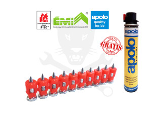 Betonszög XHA általános 13 mm-es 1000 db + patron CELO