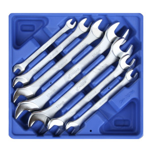 Tálcás Genius villáskulcs készlet 7 db-os metrikus, vékony - 1/6