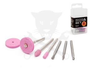 Multifunkciós mikrocsiszológéphez csapos csisz+maró készlet 3,1 mm 8 r.