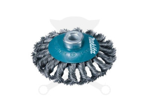 Drótkorong, fonott 115 mm M14 kúpos- Makita