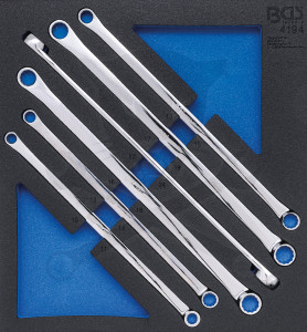 Csillag-csillagkulcs készlet egyenes extra-hosszú 6 db-os 10-24 mm