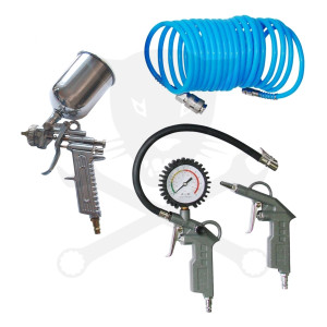 Levegős szerszám/tartozék készlet 4 db-os Güde