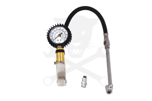 Gumiabroncs nyomásmérő - kerékfúvató hosszú töltőfejjel