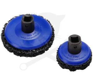 Tisztítókorong - négertárcsa 65mm + 105mm 1/2" négyszög. meghajt.