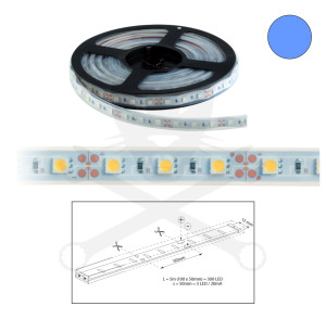 Szalag LED 5050 kültéri 60 db/m - kék - ELMARK